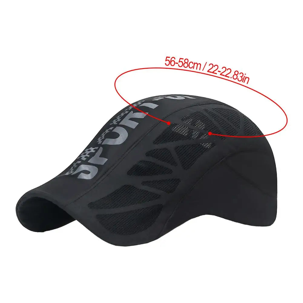 Sport Cap Lightweight Breathable Quick Dry Mesh Stead Hat With Adjustable Fit For Men Women Baseball Hat Golf Driving Cycling