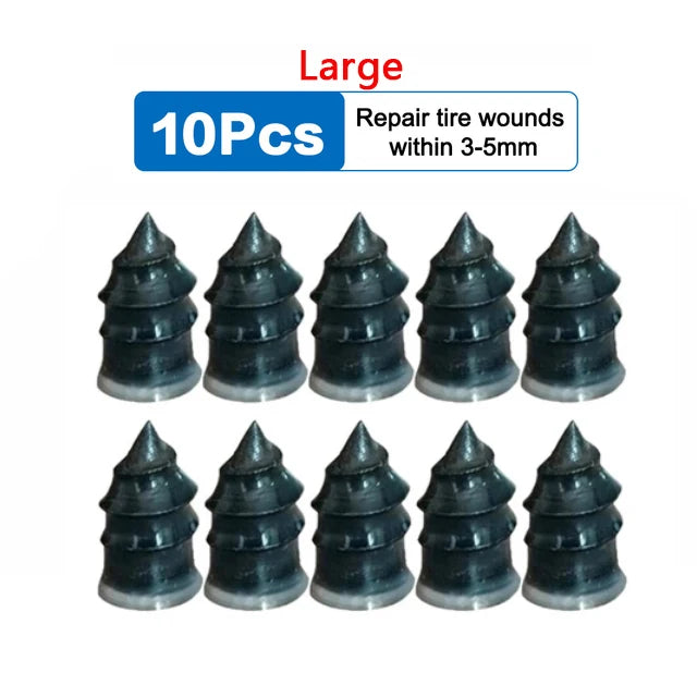 5/20PCS Motorcycle Vacuum Tyre Repair Nail Kit Car Scooter Bike Universal Tubeless Rubber Nails Tire Puncture Repair Accessories