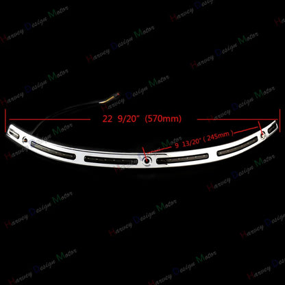 1X LED Windshield Trim For Harley Touring Electra Tri Glide Street Glide CVO 2014-2016 2017 2018 2019 2020 2021 2022 Models