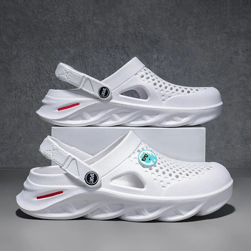 2025 New Man's Beach Sandals Summer Outdoor Platform Casual Shoes Fashion Sneakers Breathable Shoes Slippers Slippers Large Size