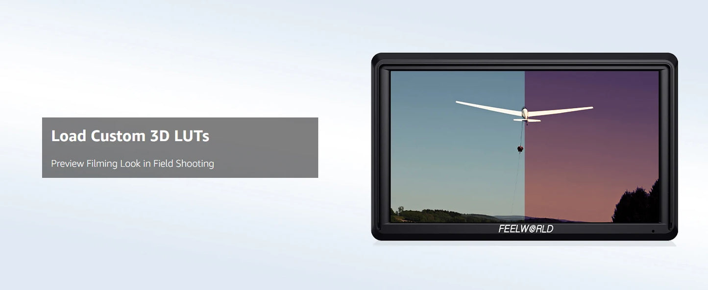 FEELWORLD S55 V3 6 inch Camera DSLR Field Monitor Video Assist IPS 1920x1152 4K HDMI DC Out With 3D LUT