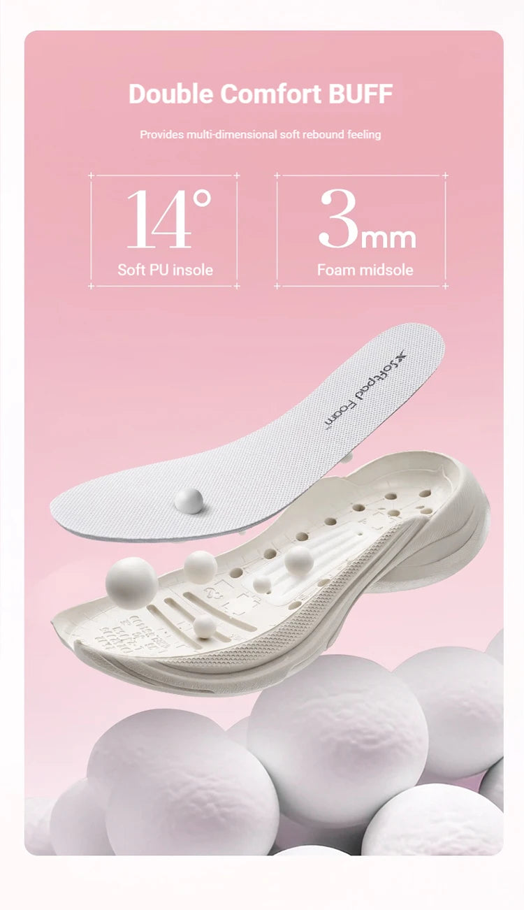 Xtep Basque 3.0 Trendy Cushioning Stable Soft Flexible Rubber Thick Sole Daily Sports Female Shoes 874218320006