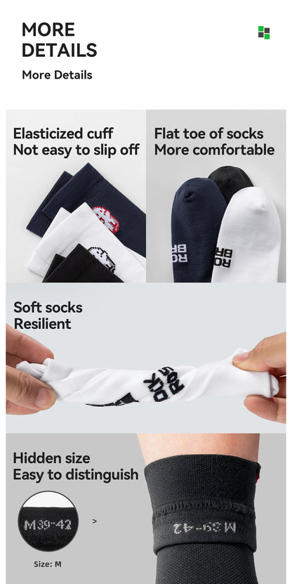 ROCKBROS Cycling Socks Breathable nylon Non-damp Socks Skin-friendly Bike Sport Socks Outdoor Moisture-absorbing Socks