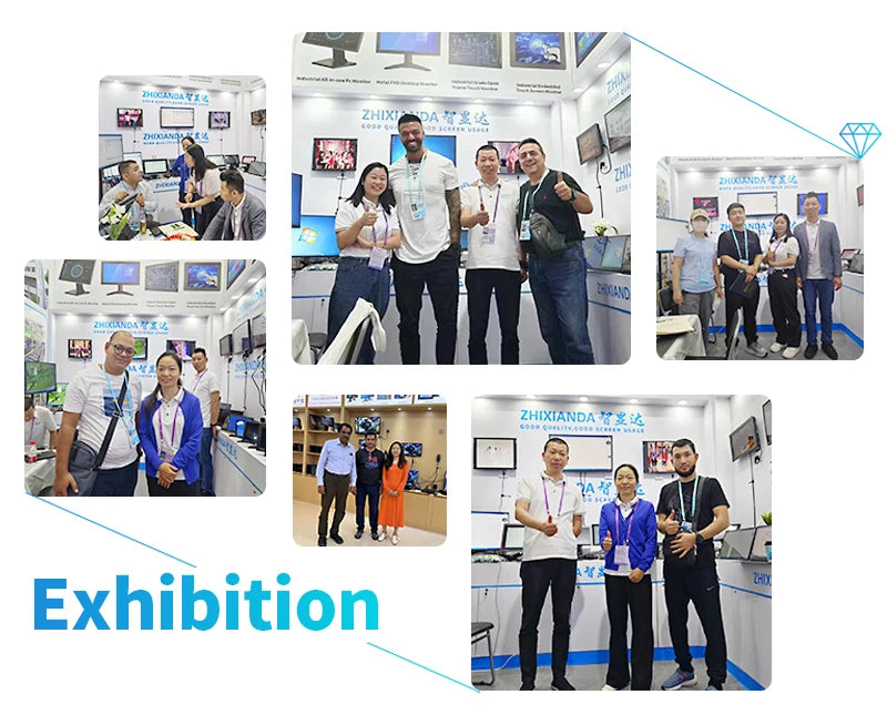 Factory Price 23.8 24 Inch FHD 4K 3840*2160 VESA Panel Mount Open Frame PCAP Touch Screen Monitor Industrial LCD Display DP/HDMI
