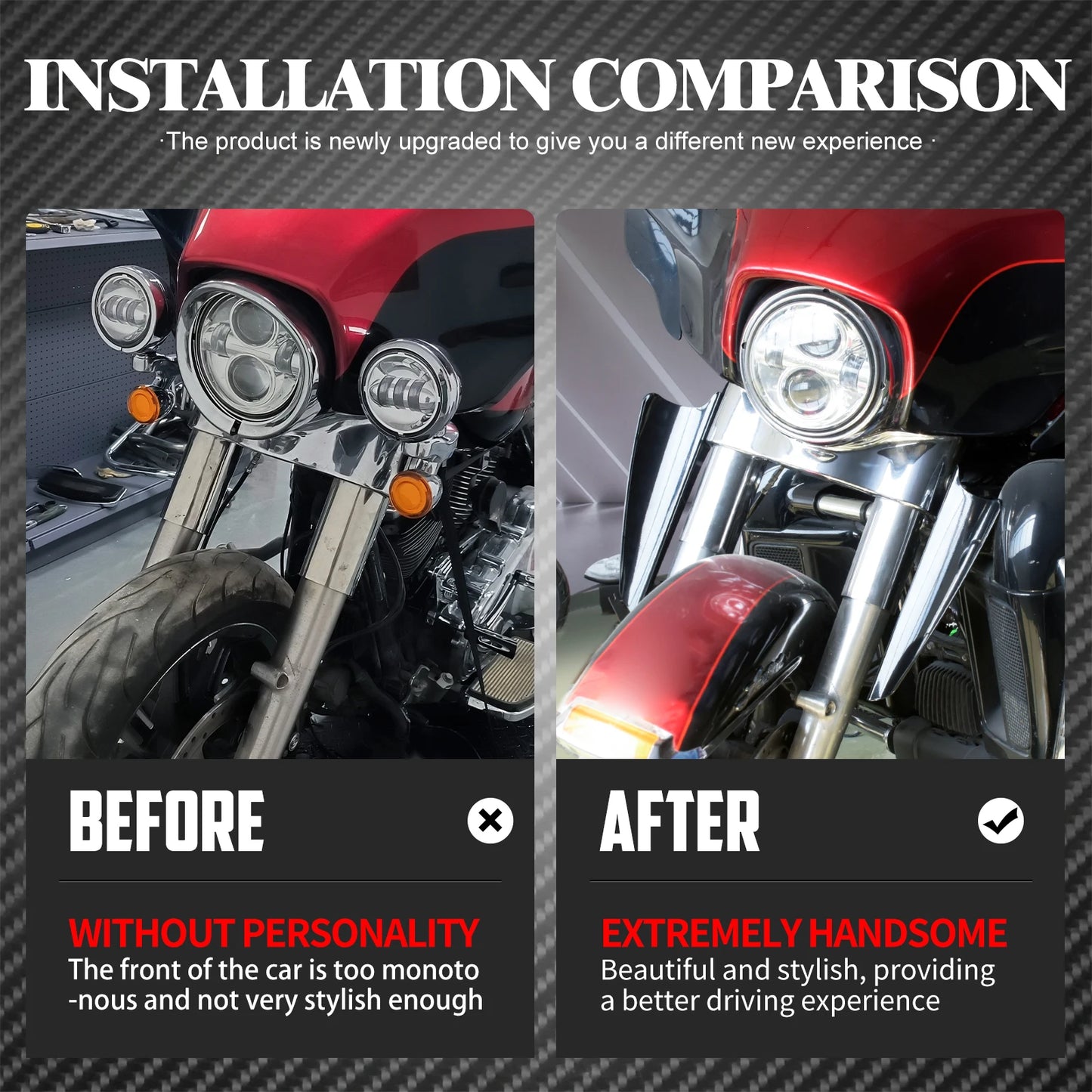 Motorcycle Front Fork Windscreen Deflectors Wind Mount Fairing For Harley Touring Electra Glide FLTX FLHXS Road King FLHR 95-22