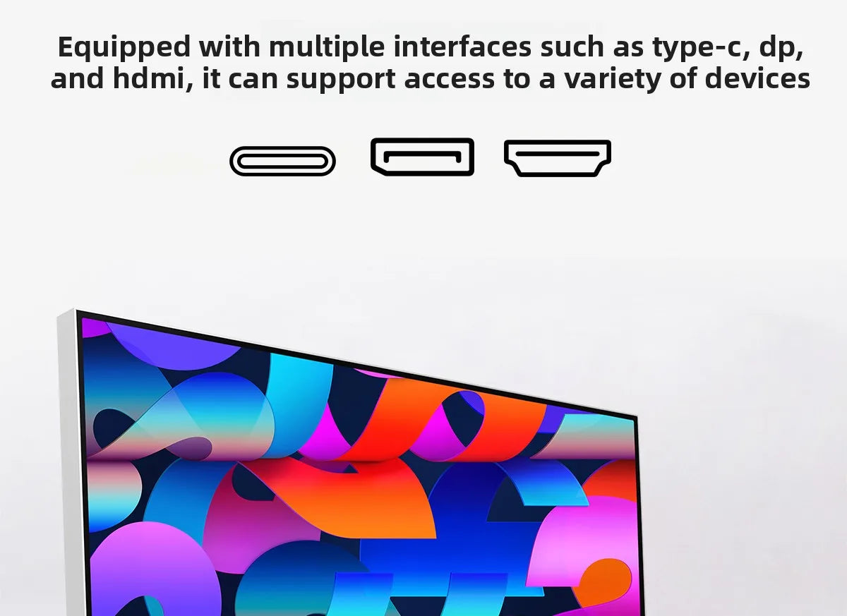 6K/4K monitor 32 ,27inch bezel MAC high definition external gaming computer LG mirror screen design photography vertical screen