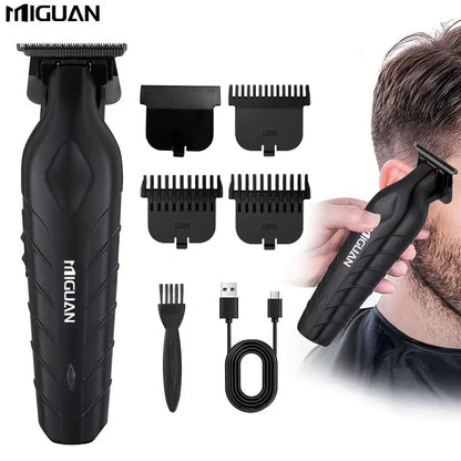 Electric hair clipper, professional hair cutting tool, with 4 limit combs, USB charging, men's hair cutting tool