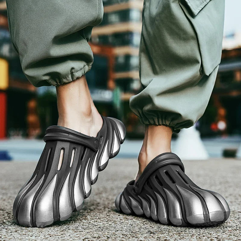 High Quality Summer Men Sandals Slippers Outdoor Beach Comfortable Soft Clogs Mens Beach Sandals Mens Casual Shoes Garden Shoes
