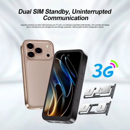 SERVO 17 PRO MAX mini Smartphone 3.75" Fullview Display 3G WCDMA Dual SIM Card GPS Face Unlock Android Small Smart Mobile Phones