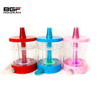 16CM Colorful Travel Portable Chicha Cup Shisha Narguil Set Hookah Cup With Led Light