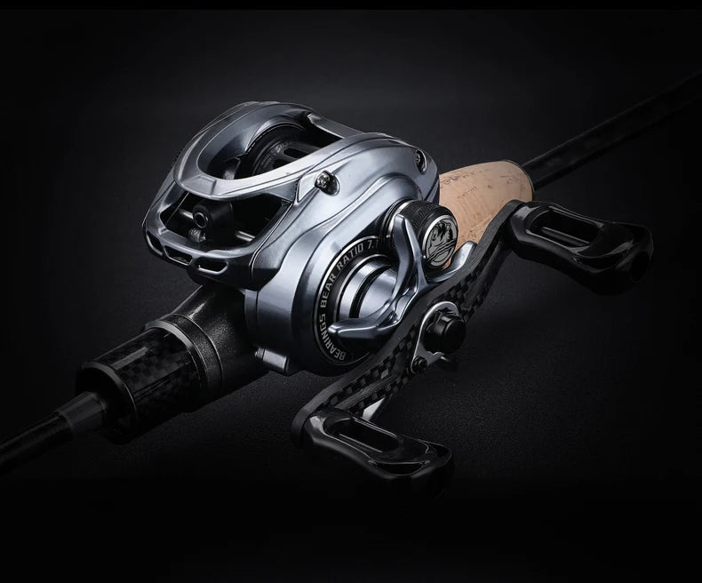 BEARKING Hot Sales Zeus-BFS 135g Lightweight Carbon Fiber 7.1:1 High-speed Ratio 8+1 Bearings Maximum Power 4kg Magnetic Brake