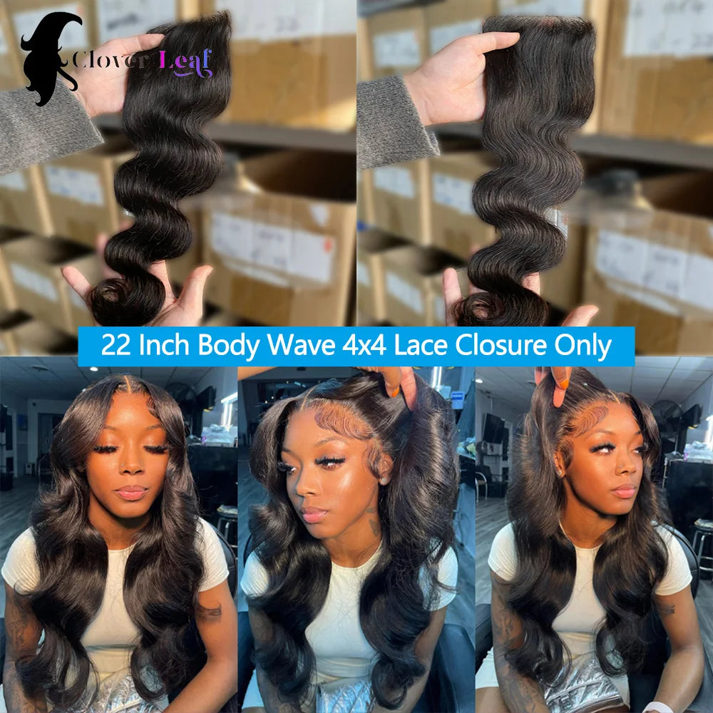 Body Wave Closure Only 4x4/5x5/2x6 HD Lace Closure Human Hair Extensions Baby Hair Brazilian Swiss Transparent Lace For Women