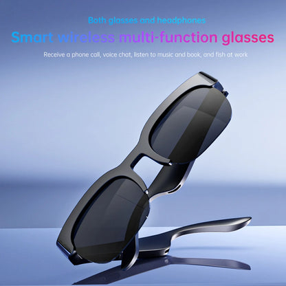 Smart Glasses AI Translator Hands-Free Music & Calls BT Sunglasses UV Protection Outdoor Sports Headphones for Men Women