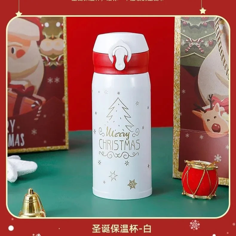 Hot 304 Stainless Steel Christmas and New Year Gift Bouncing Insulated Cup, Creative Water Cup, Internet Famous Minimalist Cup L