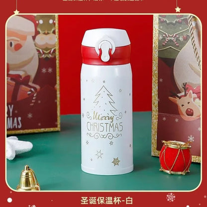 Hot 304 Stainless Steel Christmas and New Year Gift Bouncing Insulated Cup, Creative Water Cup, Internet Famous Minimalist Cup L