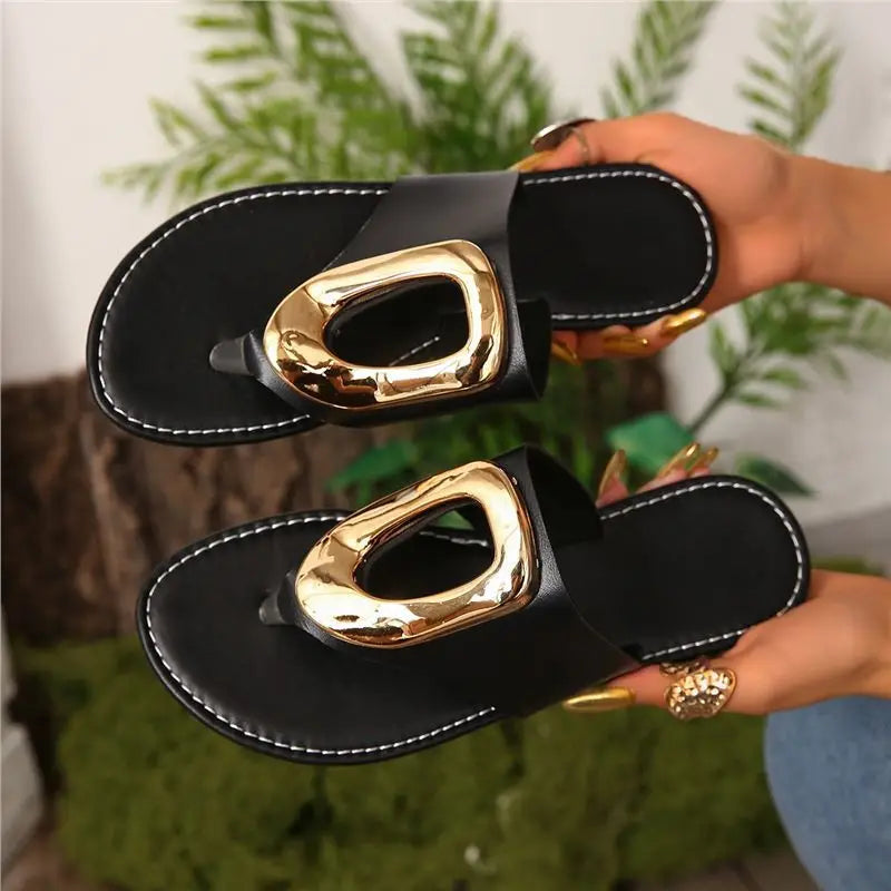 Women Fashion Slippers Slip on Anti-slip Flip Flops Summer Beach Slippers Luxury Flat Sandals Casual Designer Shoes Slides Women