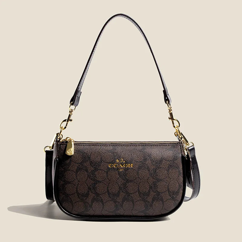 Classic Vintage Ladies Crossbody Handbag High-End Women's Underarm Shoulder Bag Elegant Designer Leather Messenger Bag For Women