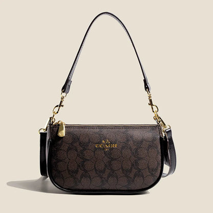 Classic Vintage Ladies Crossbody Handbag High-End Women's Underarm Shoulder Bag Elegant Designer Leather Messenger Bag For Women