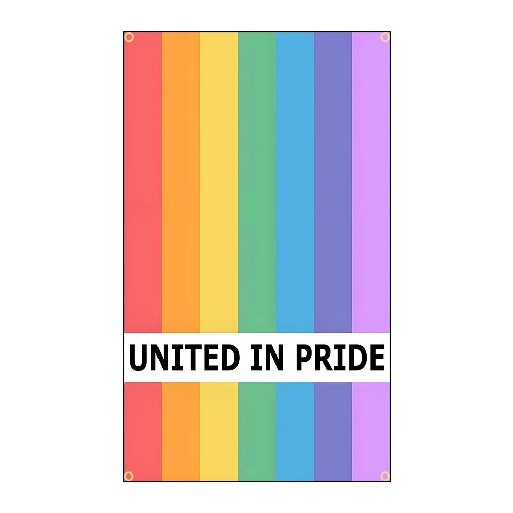 LGBTQ Rainbow GAY Bisexual Pride Flags Polyester Digital Printing Banner for Bedroom Wall Art Out Door Tapestry Decoration