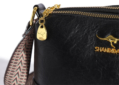 100% Cow Leather High Quality Handbag Purse Women Bag Trend Luxury Designer Shoulder Crossbody Sac Ladies Branded Fashion Totes