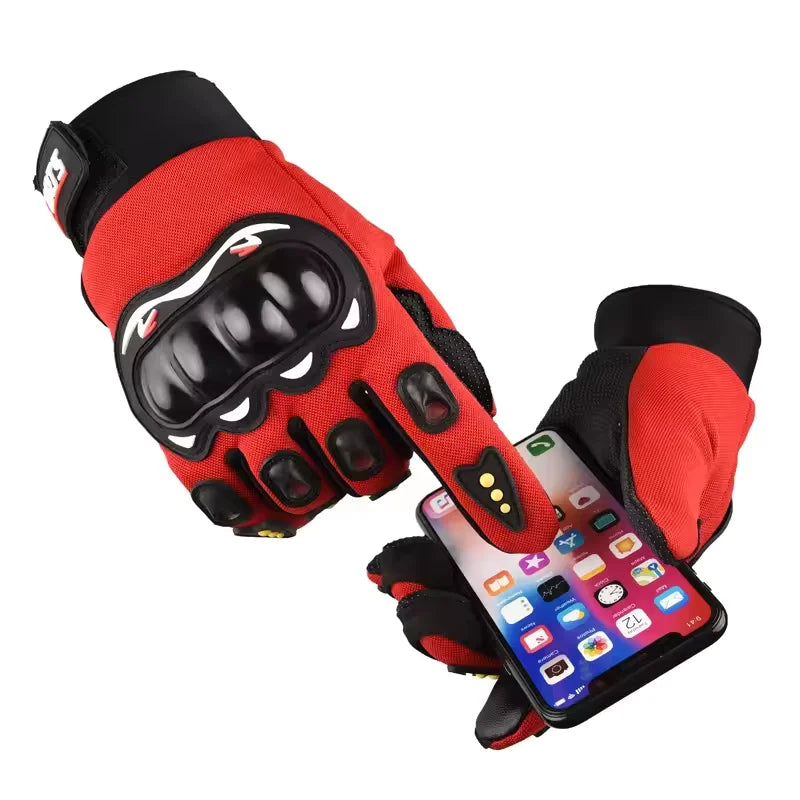 Men's Breathable Motorcycle Gloves Closed Finger Racing Gloves for Outdoor Sports Crossbike Riding