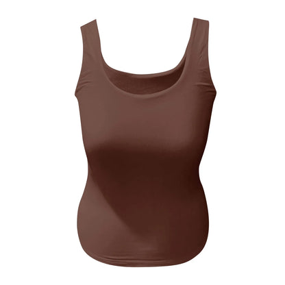 Solid Y2k Vest Women Sleeveless Base Shirt Regular Black Tops Slim-Fit Sling Inner Top Spring Summer Street Wear Girl Cloth
