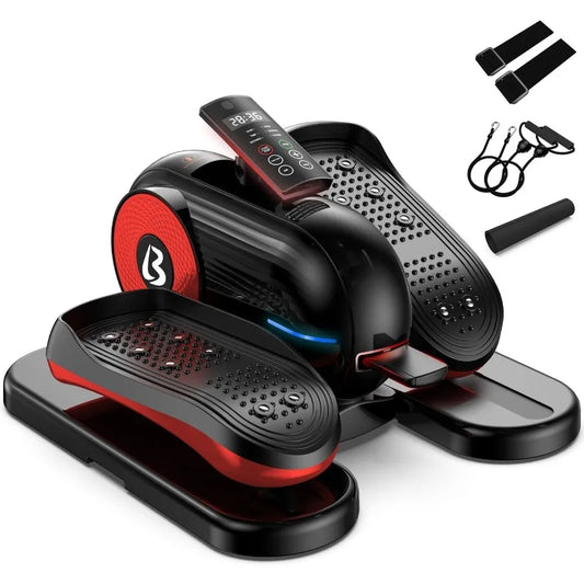 Under Desk Elliptical Machine for Seniors: Electric Seated Pedal Exerciser with Fully Assembled Design Forward and Reverse Move