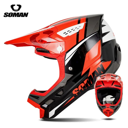 SOMAN CE Certified Off Road Motorcycle Helmet Мотошлем Lightweight Breathable Personalized Adult Motocross Capacete 0.15