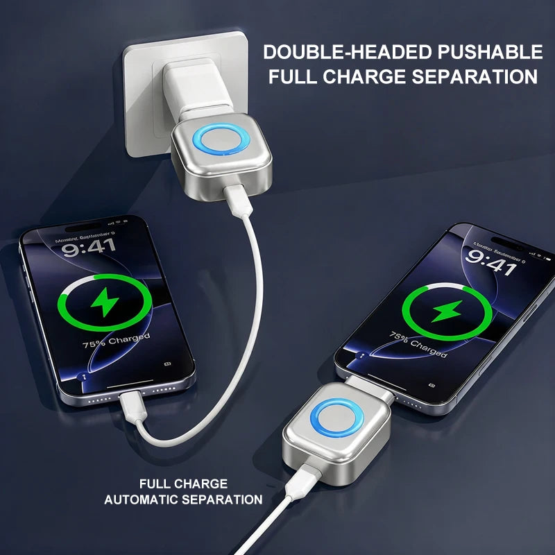 KEBIDUMEI 140W Type-C Charging Adapter Universal Separator Anti-Overcharge for Safe Overnight Charging Smart Auto Stop Charging