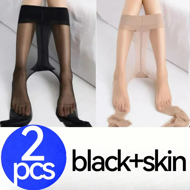 1/4Pcs 0D Stockings Women Skin Color Tights Tear Resistant Anti-cored Hook Wire Pantyhose Black Socks Slim Ultra Thin Leggings