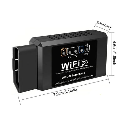 Popular ELM327 WiFi OBD2 Code Reader Scanner V1.5 Car Diagnostic Tools Car Fault Detector For Android/IOS/PC