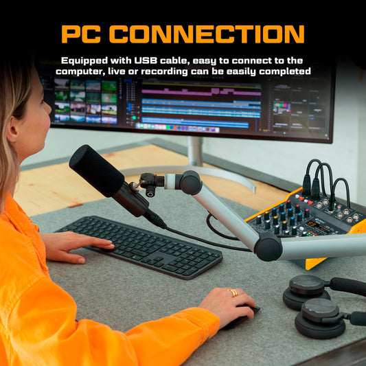 Debra R4/R6 6-Channel Audio Mixer, DJ Controller with Bluetooth 5.0 99 DSP Reverb Effects for PC Recording, Live Webcasting