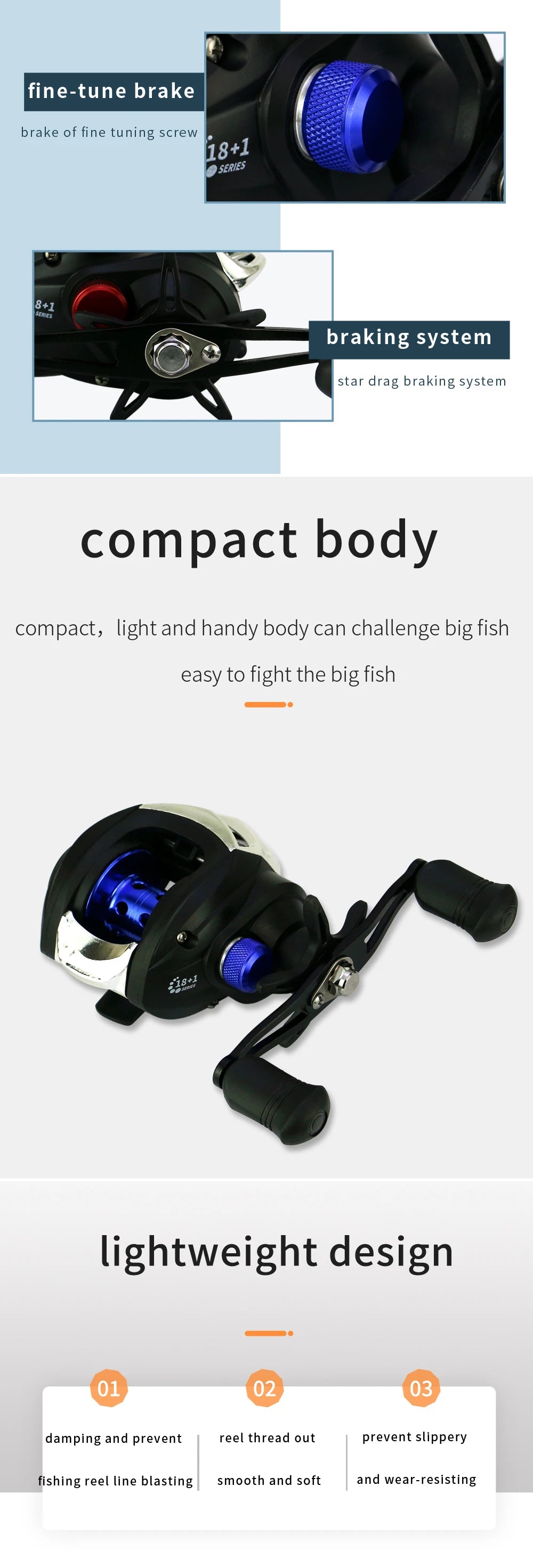 Bait Casting Reel Magnetic Brake System Reel 10KG Max Drag 7.2:1 High Speed Fishing Reel Fishing Accessories Metal Fishing Wheel
