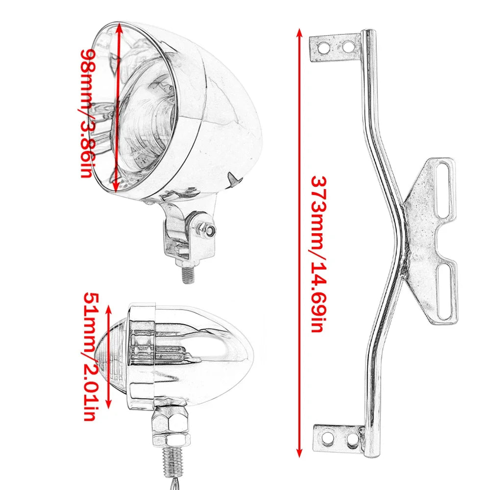 Motorcycle Headlight Spot Fog Light With Turn Signal Light Bar For Harley Cruisers Kawasaki Suzuki Honda VT VTX Shadow