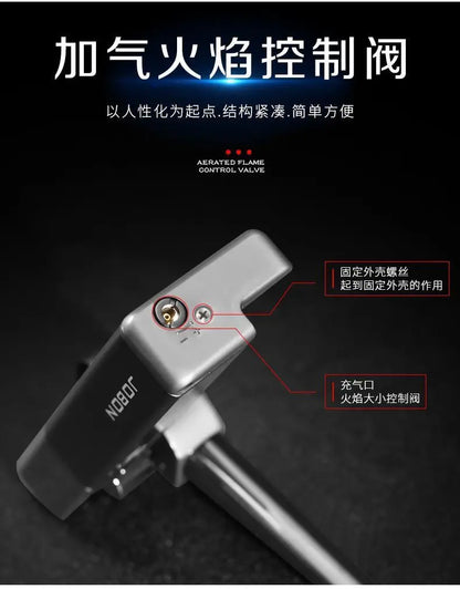 JOBON New Folding Pipe Integrated Inflatable Oblique Flame Lighter Metal Material Men's High-end Gifts