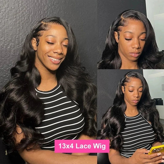 250 Density Body Wave 13x6 Hd Lace Frontal Wig Human Hair 30 40 Inch 13x4 Hd Pre Plucked Lace Front Wigs For Women 360 Full Lace