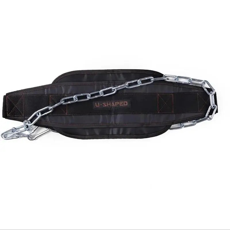 Useful Thicken Weight Lifting Belt With Chain Dipping Belt For Pull Up Chin Up Kettlebell Barbell Fitness Bodybuilding Gym Belt