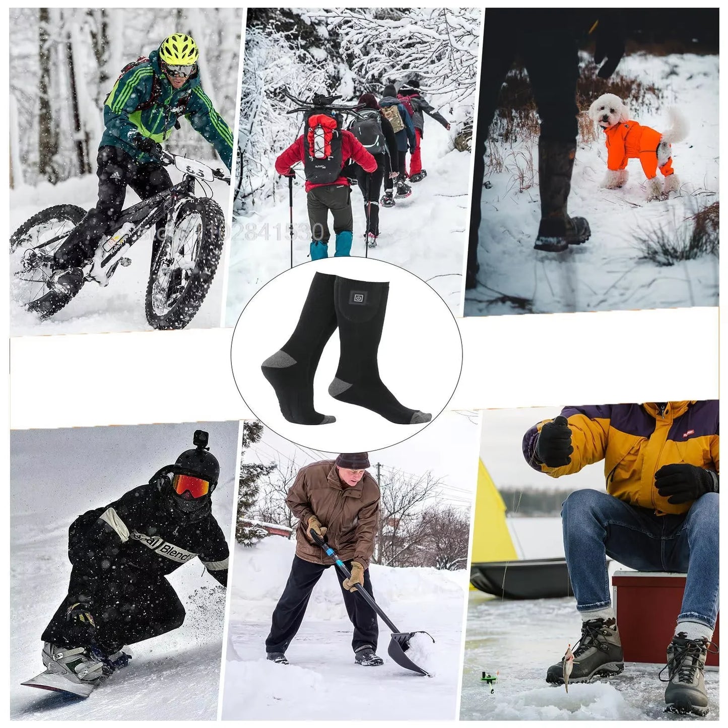 Heating Socks With Battery Box Rechargeable Anti-Cold Comfort Men Women Thermal Heated Outdoor Camping Ski Sports Winter