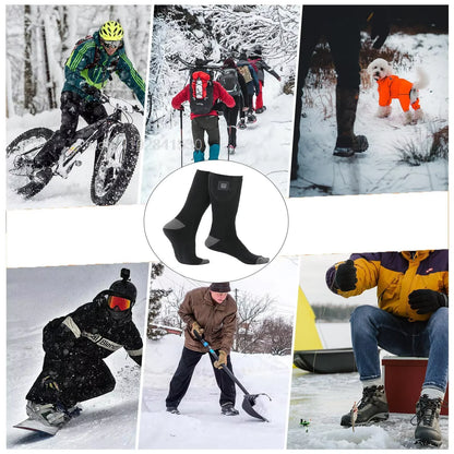 Heating Socks With Battery Box Rechargeable Anti-Cold Comfort Men Women Thermal Heated Outdoor Camping Ski Sports Winter