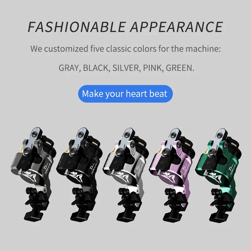 POPEIRONS Brand T3Pro Rotary Tattoo machine Adjustable Stroke 2225 Powerful Motor tattoo gun