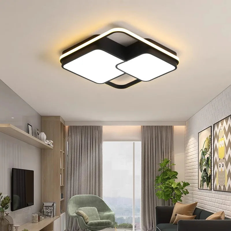 Modern LED Ceiling Light Minimalist Bedroom Lamp Home Decor Ceiling Chandelier Children's Room Lustre Living Room Lights Fixture