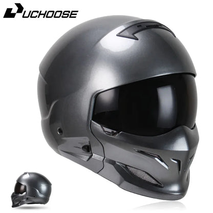 New Scorpion Retro Motorcycle Cascos Moto Locomotive Personality Multi-purpose Combination Helmet  Detachable Multi-purpose