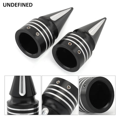 Motorcycle CNC Front Axle Nut Cover Cap Aluminum Black For Harley Sportster XL XG Touring FLHT FLHR FLTRX Dyna VRSC Softail