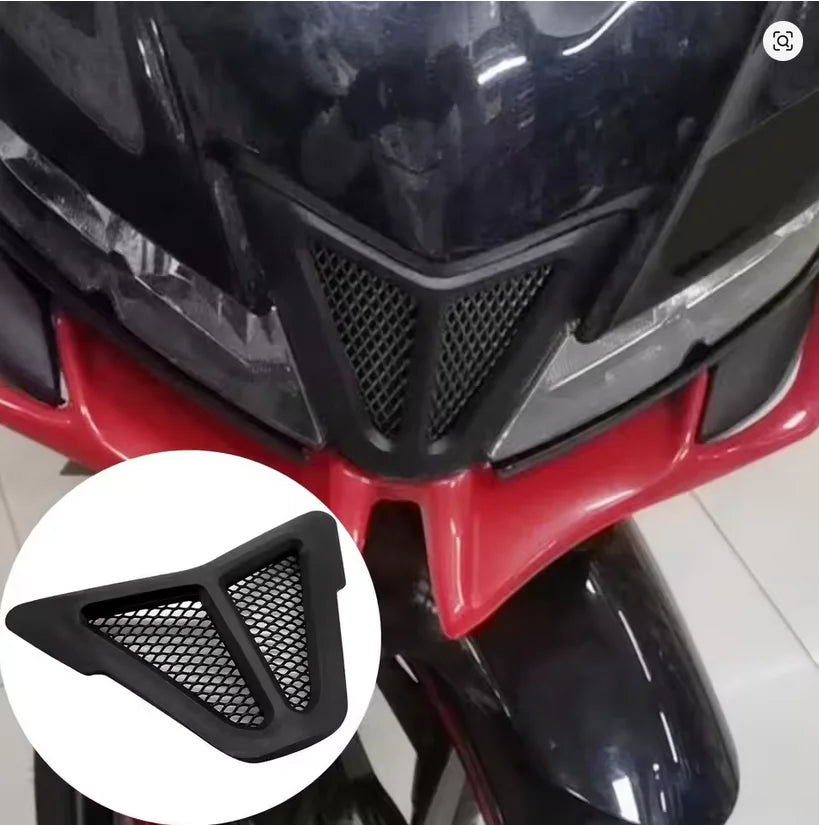 Dirt bike accessories moto decorative air Inlet Head Cover Aluminum Mesh Intake Guard Protector for Yamaha R15-V3 2017-2020