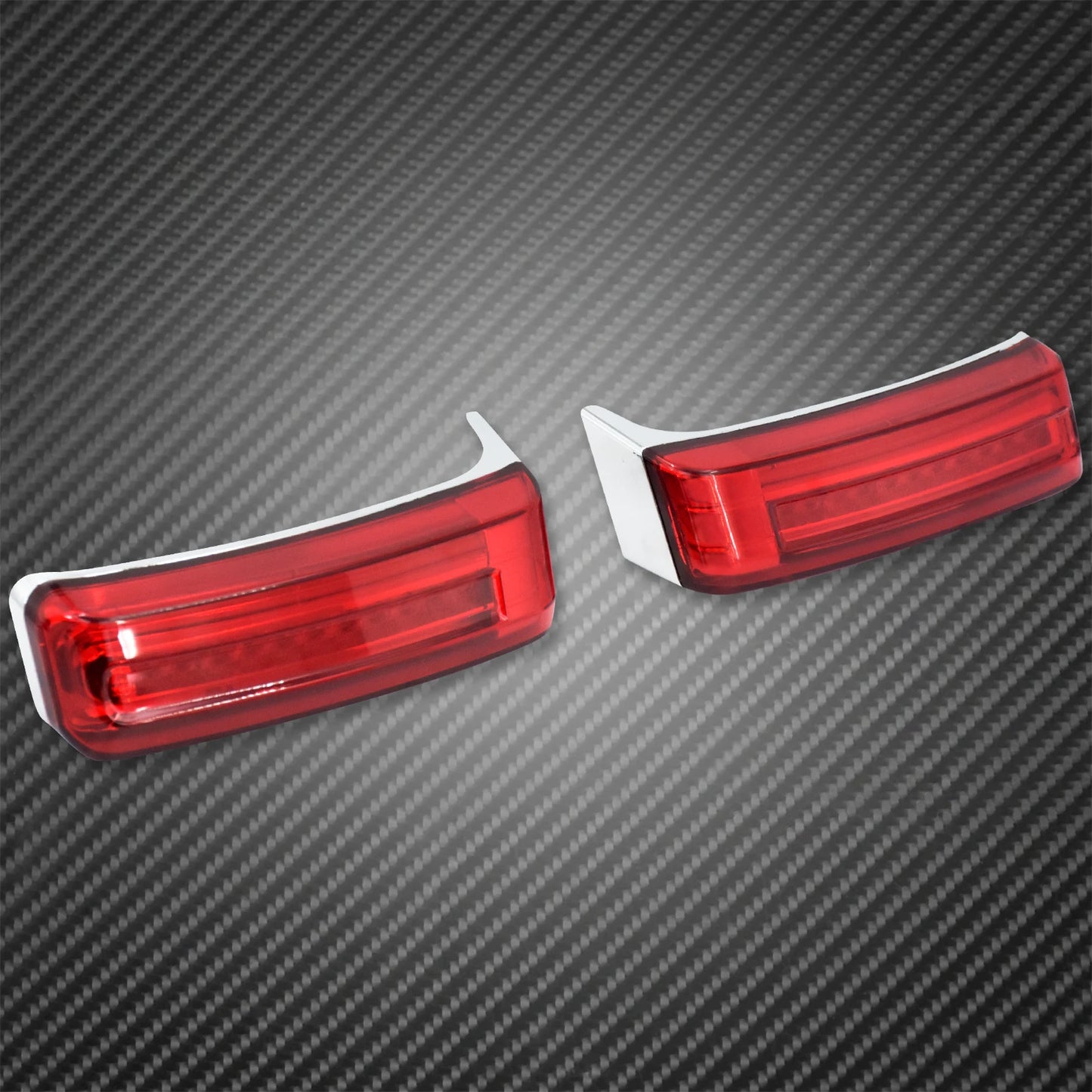 2xMotorcycle LED SaddleBag Turn Lamp Light Run Brake Light For Harley Touring Street Glide Road King FLHR Limited CVO 2014-2022