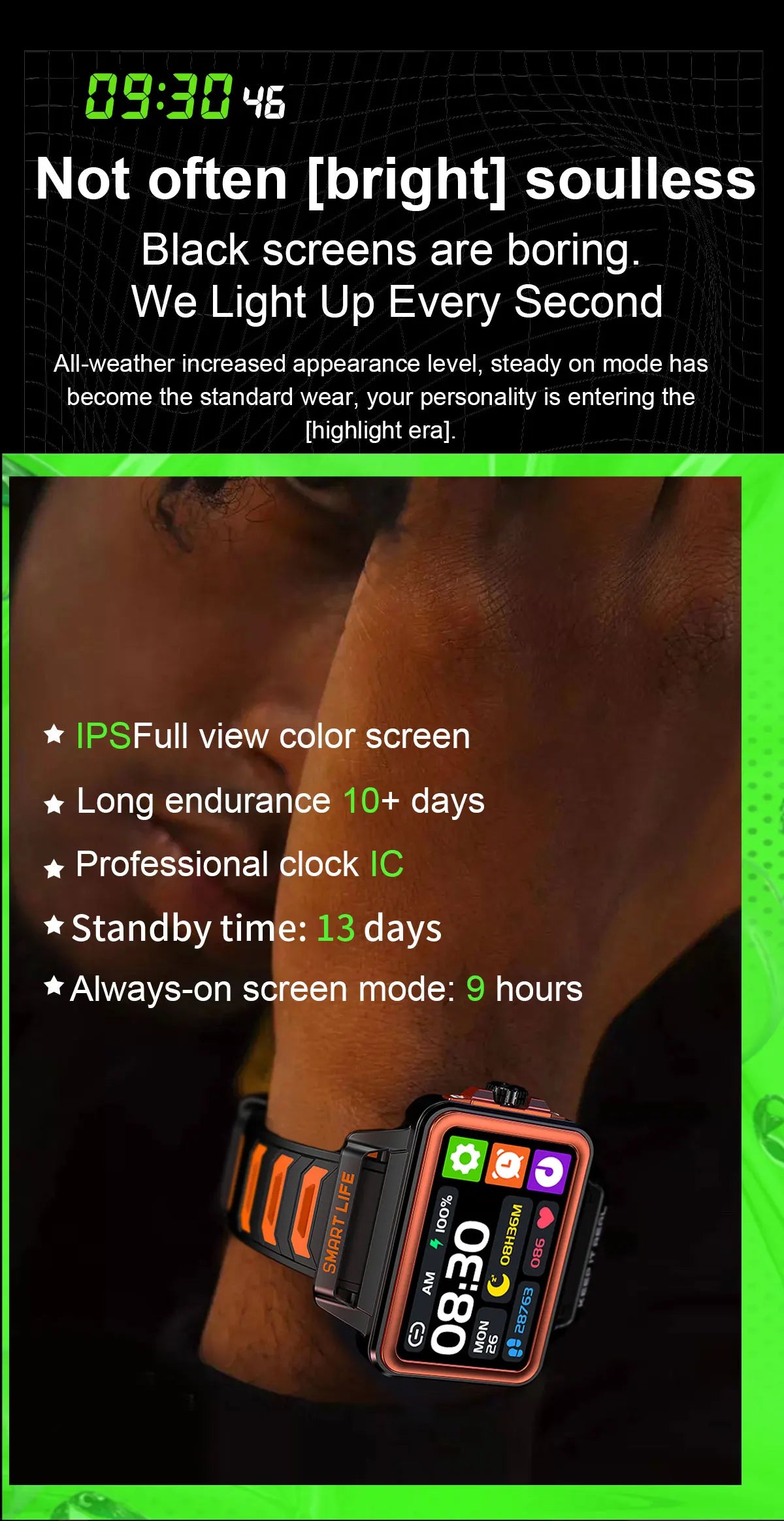 S666 Fashion Smart Watch Men Women Bluetooth Call 1.57" HD Screen Sports Smartwatch Fitness Tracker Outdoor Waterproof