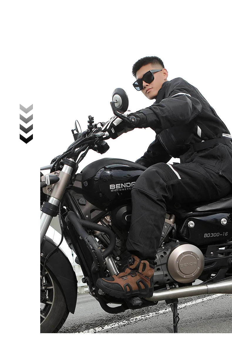 Motorcycle Riding Boots Waterproof Cowhide Leather Breathable Anti-Slip Wear-Resistant Touring Moto Shoes for Men Women