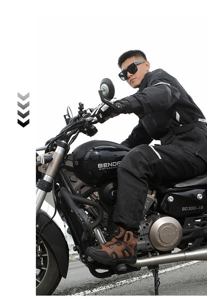 Motorcycle Riding Boots Waterproof Cowhide Leather Breathable Anti-Slip Wear-Resistant Touring Moto Shoes for Men Women
