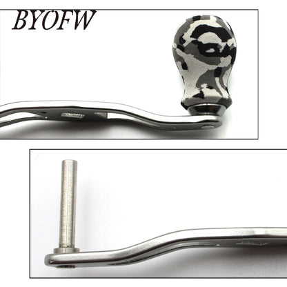 BYOFW Gunsmoke Baitcasting Fishing Reel Handle Camouflage Knobs For Abu Garcia Daiwa DIY Tool 4 Stainless Steel Ball  Bearings
