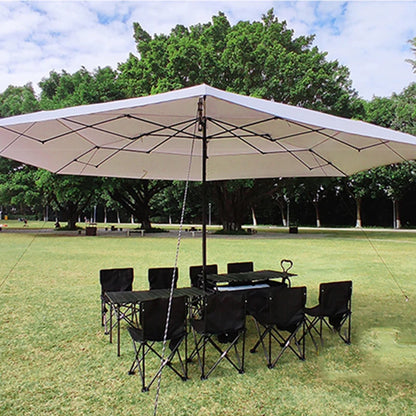 Parasol Beach Pool Easy Folding Metal Folding Wagon Cart Shading Garden Camping Umbrella for Outdoor Heat Insulation